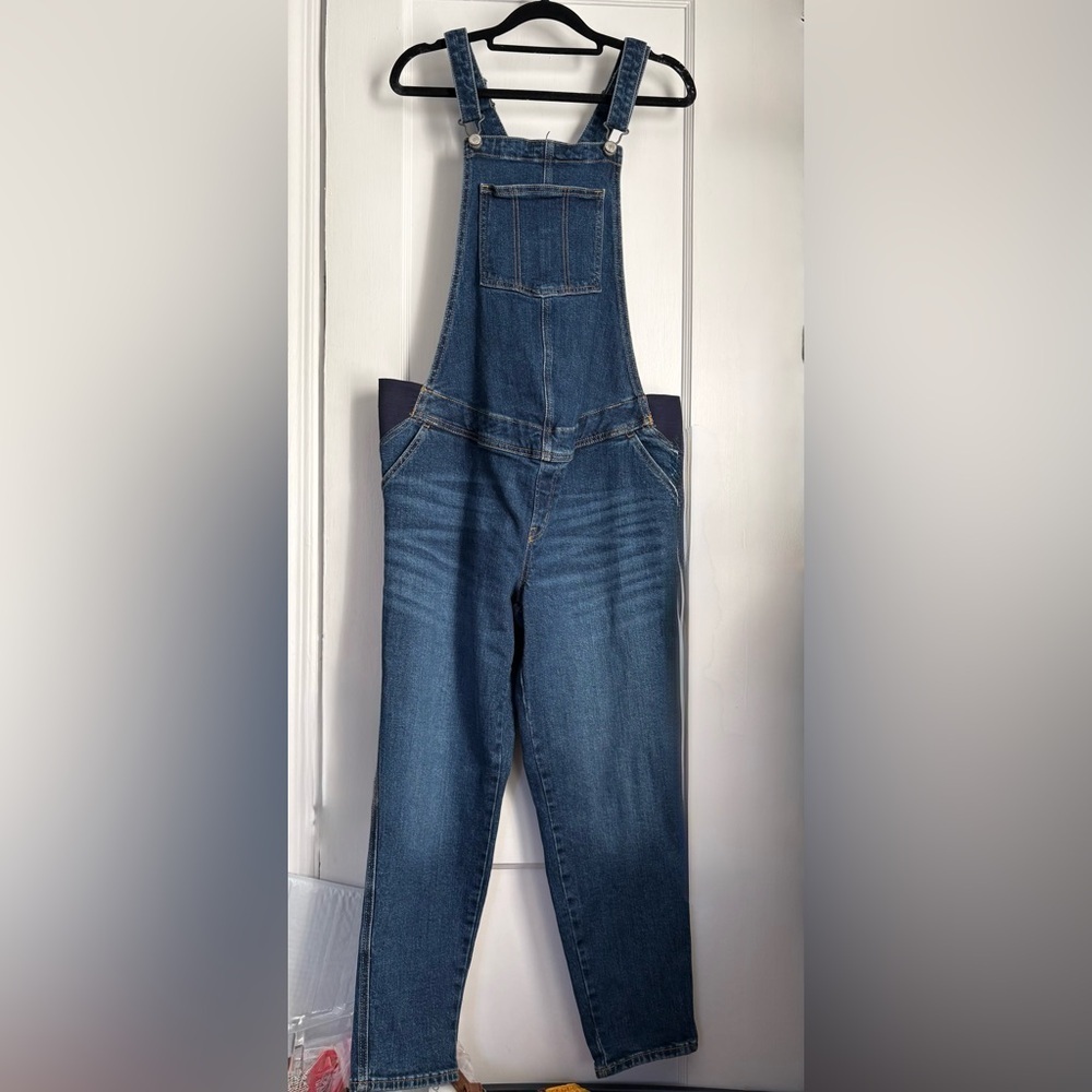 NWT Old Navy OG Straight Maternity Side Panels Overalls, Sz: 8 Short